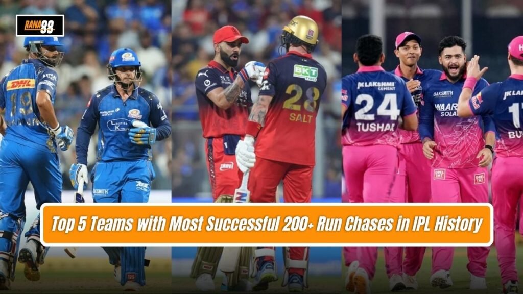 Most Successful 200+ Run Chases in IPL